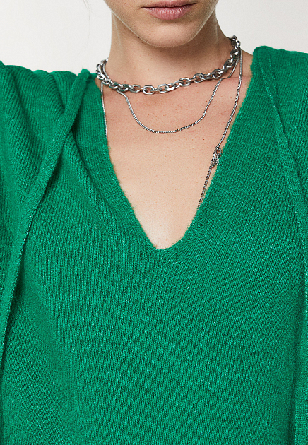 Пуловер PATRIZIA PEPE  - Полиэстер, Акрил - цвет зеленый