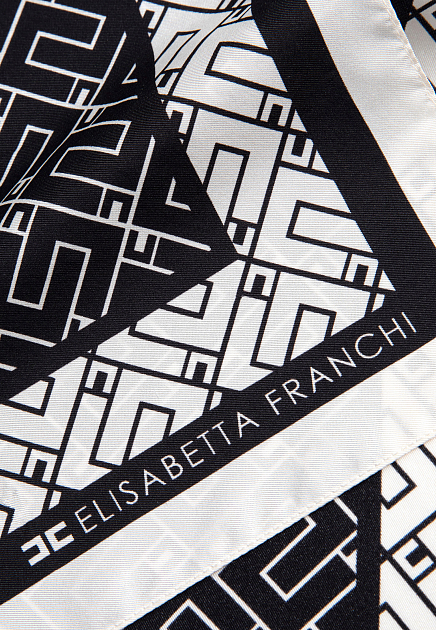 Платок из шелка с принтом ELISABETTA FRANCHI - ИТАЛИЯ