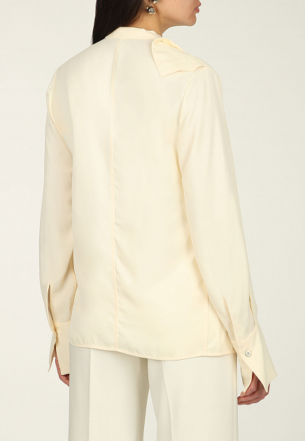 Блуза JIL SANDER  - Вискоза - цвет белый