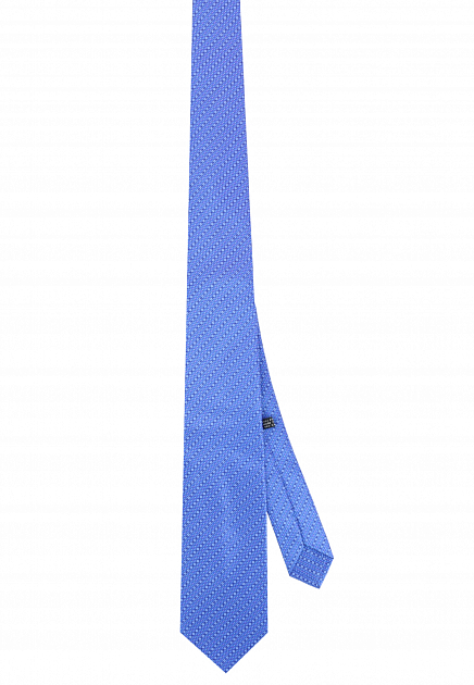 Синий галстук с принтом STEFANO RICCI - ИТАЛИЯ