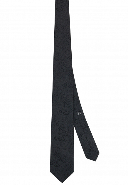 Черный галстук с узором STEFANO RICCI - ИТАЛИЯ