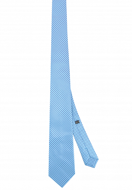Голубой галстук с принтом STEFANO RICCI - ИТАЛИЯ