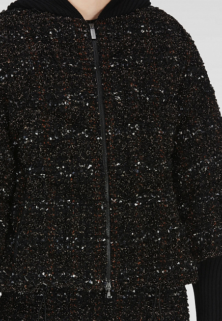 Куртка FABIANA FILIPPI  - Полиамид, Шерсть - цвет черный