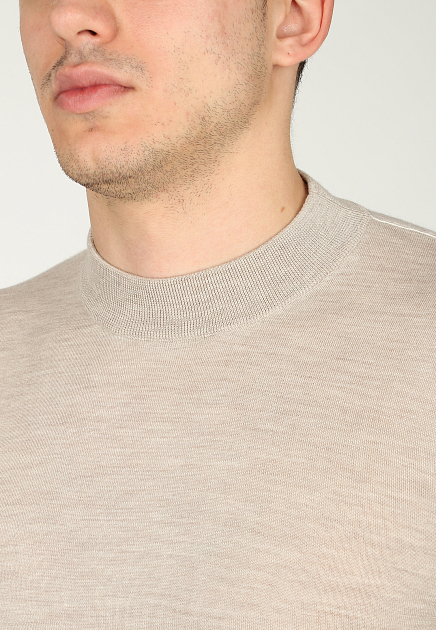 Пуловер CASTELLO d'ORO  - Шерсть, Шелк - цвет бежевый