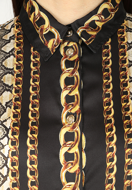 Платье-рубашка с комбинированным принтом JUST CAVALLI - ИТАЛИЯ