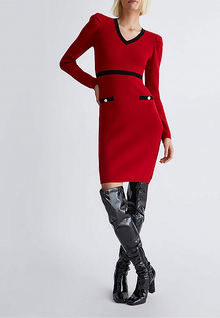 Платье LIU JO  - Вискоза, Полиэстер - цвет красный