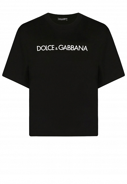 Хлопковая футболка с логотипом DOLCE&GABBANA