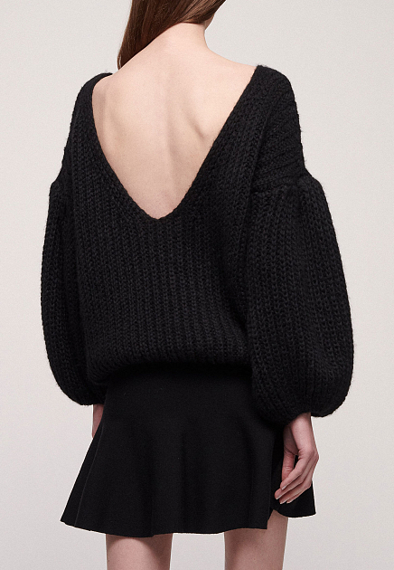 Пуловер LUISA SPAGNOLI  - Альпака - цвет черный