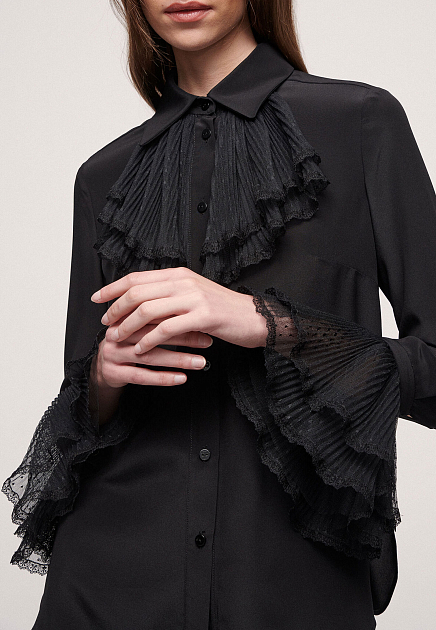 Блуза LUISA SPAGNOLI  - Шелк - цвет черный