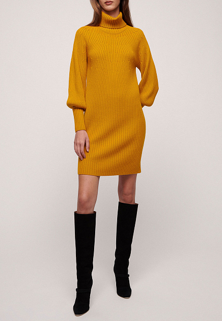 Платье LUISA SPAGNOLI  - Шерсть - цвет желтый