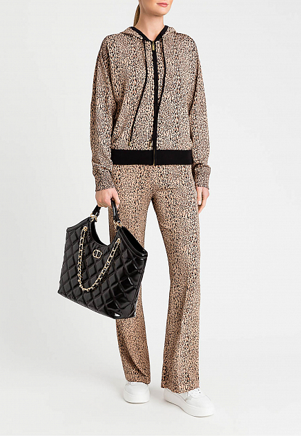 Широкие брюки с леопардовым принтом TWINSET Milano - ИТАЛИЯ