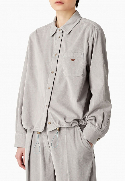 Рубашка EMPORIO ARMANI  - Хлопок - цвет серый