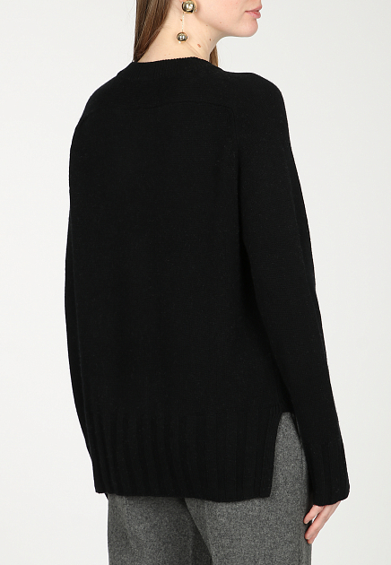 Пуловер ALLUDE  - Шерсть, Кашемир - цвет черный