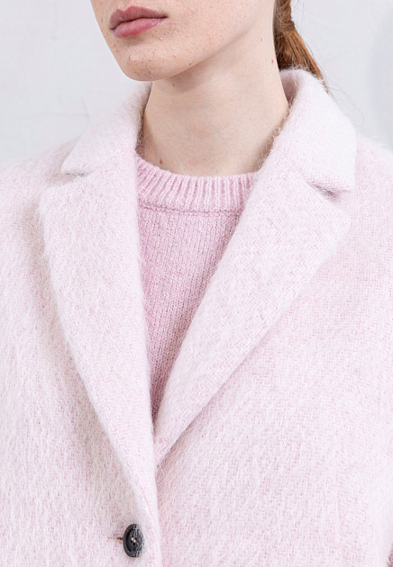 Пальто PESERICO EASY  - Шерсть - цвет розовый