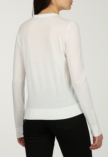 Пуловер EMPORIO ARMANI  - Шерсть, Акрил - цвет белый