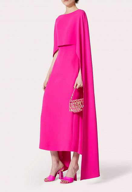 Платье VALENTINO  - Шелк - цвет розовый