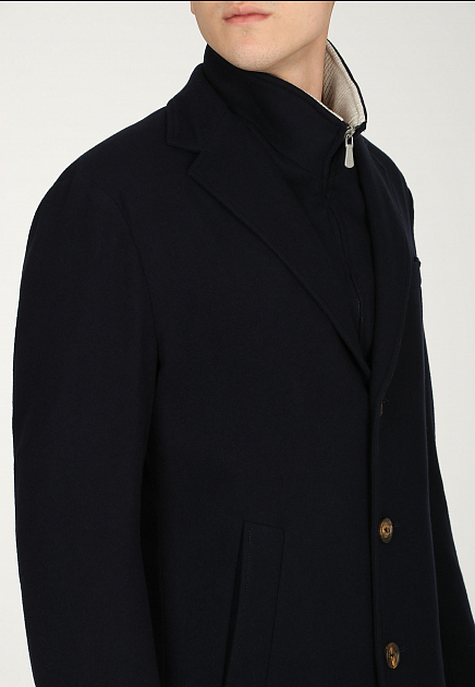 Комбинированное пальто из шерсти ELEVENTY