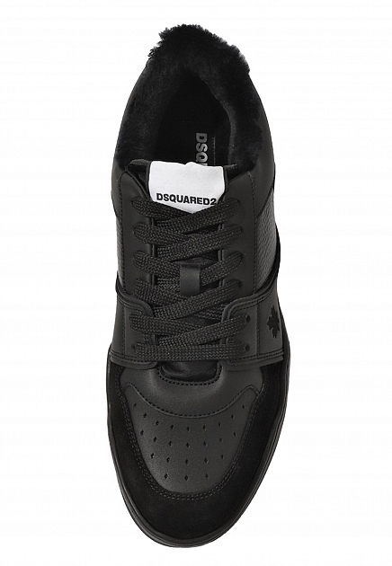 Кроссовки DSQUARED2  - Кожа - цвет черный