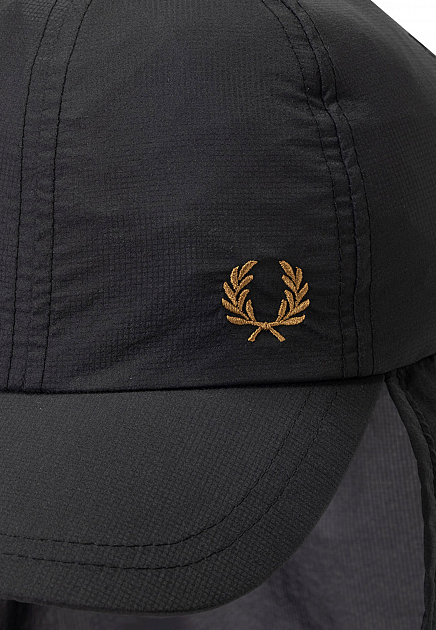 Кепка FRED PERRY  - Полиамид, Переработанный полиамид - цвет черный