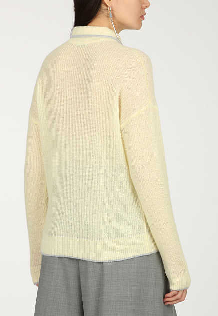 Пуловер PESERICO  - Альпака Сури - цвет желтый