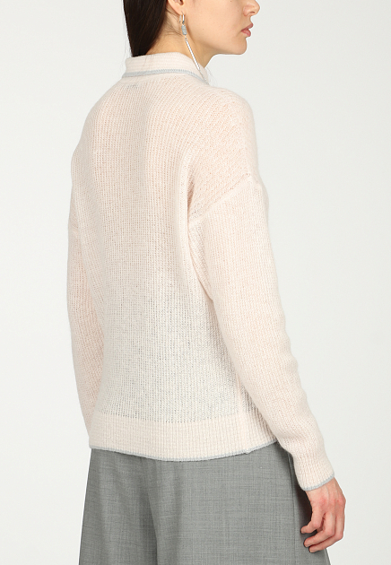 Пуловер PESERICO  - Альпака Сури - цвет розовый