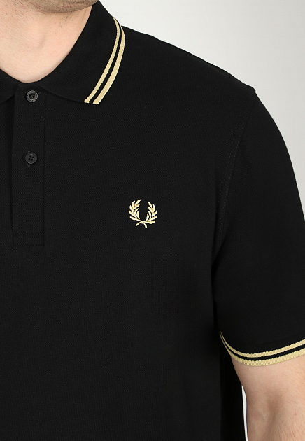 Футболка-поло из хлопка  FRED PERRY - ВЕЛИКОБРИТАНИЯ