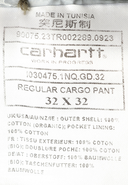 Прямые брюки карго CARHARTT WIP - США