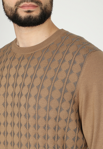 Пуловер STEFANO RICCI  - Шерсть, Шелк - цвет бежевый