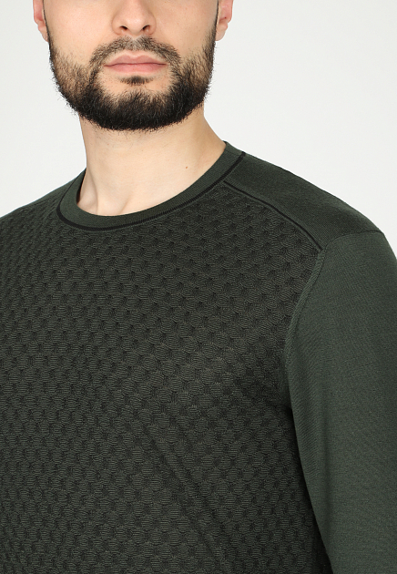 Пуловер STEFANO RICCI  - Кашемир, Шелк - цвет зеленый