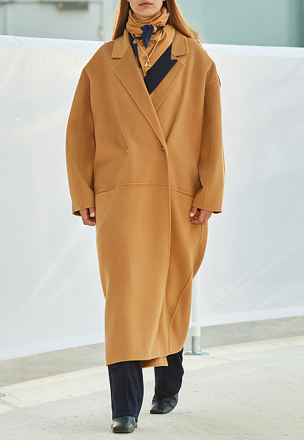 Пальто AERON  - Шерсть - цвет коричневый