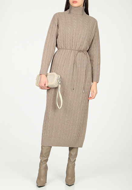 Платье из смесовой пряжи с добавлением кашемира и шёлка PESERICO - ИТАЛИЯ