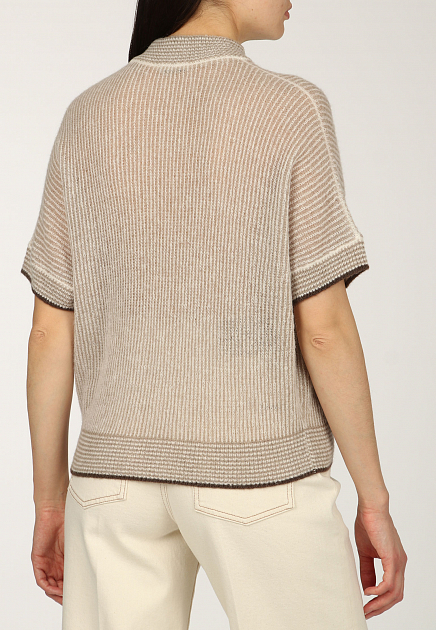 Пуловер PESERICO  - Альпака Сури - цвет бежевый