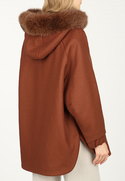 Пальто BLANCHA  - Шерсть - цвет коричневый