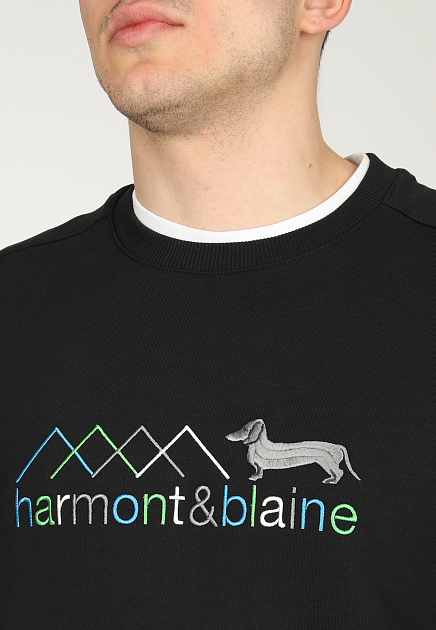 Пуловер HARMONT&BLAINE  - Хлопок - цвет черный