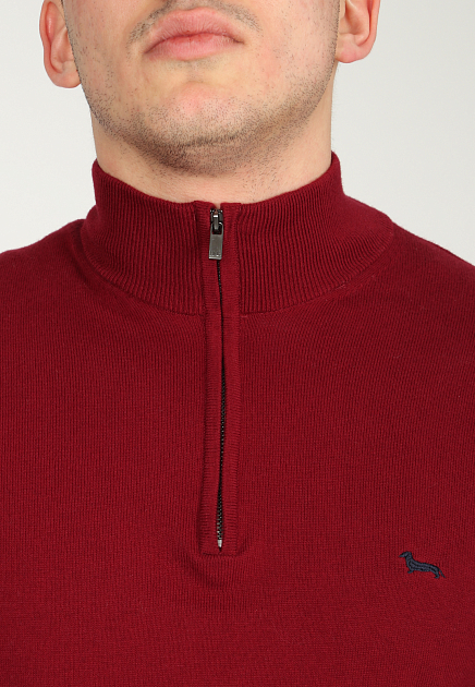 Пуловер HARMONT&BLAINE  - Хлопок, Шерсть - цвет бордовый