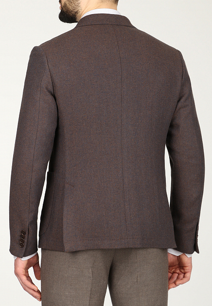 Пиджак PAL ZILERI  - Полиэстер, Шерсть - цвет коричневый