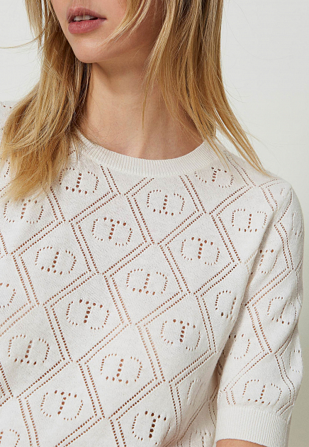 Пуловер TWINSET Milano  - Хлопок - цвет белый