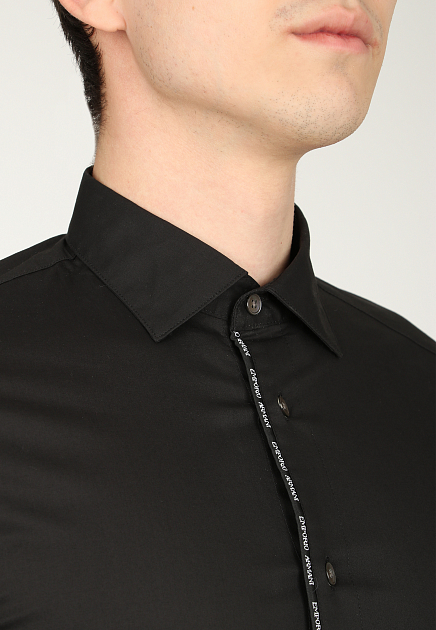 Рубашка EMPORIO ARMANI  - Хлопок - цвет черный