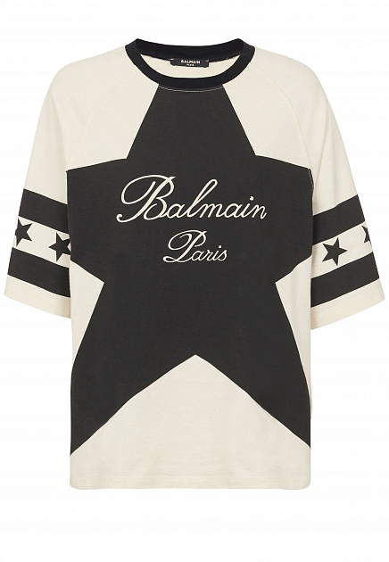 футболка Stars с логотипом BALMAIN
