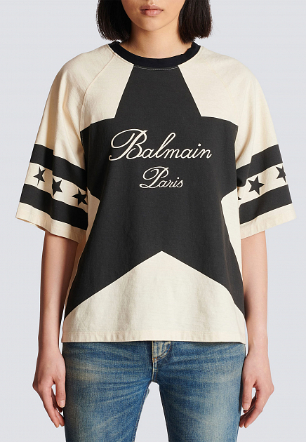 футболка Stars с логотипом BALMAIN - ФРАНЦИЯ