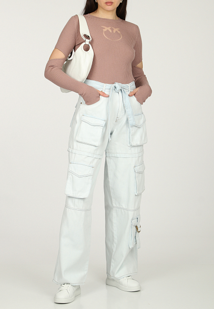 Широкие джинсы с накладными карманами PINKO - ИТАЛИЯ