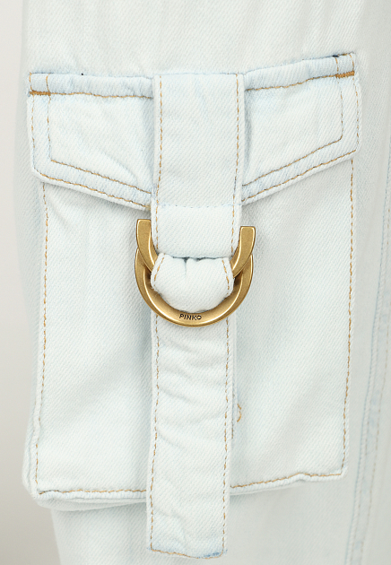 Широкие джинсы с накладными карманами PINKO