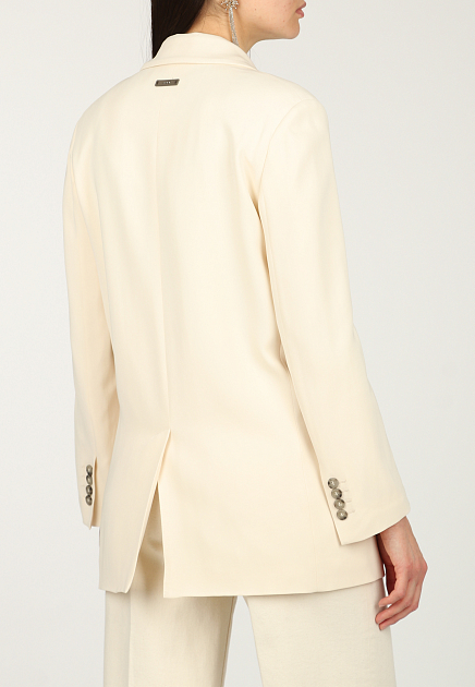 Пиджак PESERICO  - Вискоза - цвет белый