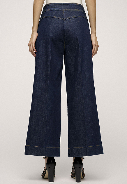 Укороченные джинсы широкого кроя  LUISA SPAGNOLI - ИТАЛИЯ