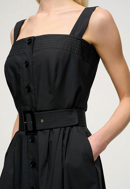 Платье LUISA SPAGNOLI  - Хлопок - цвет черный