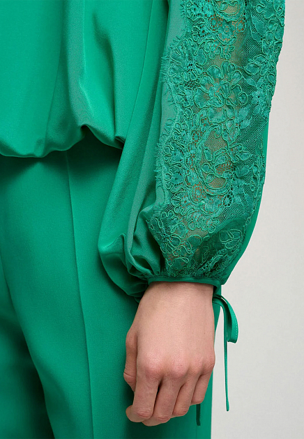 Блуза LUISA SPAGNOLI  - Шелк - цвет зеленый
