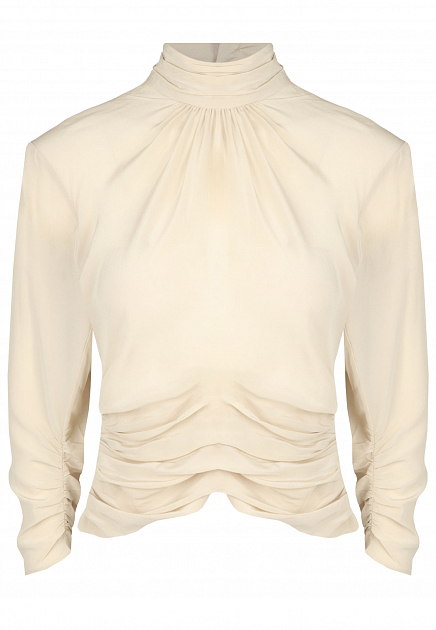 Блуза с драпировкой и вырезом на спинке IRO