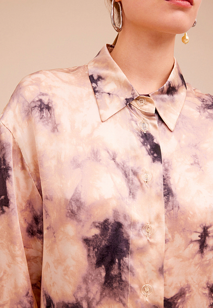 Рубашка ERIKA CAVALLINI  - Шелк - цвет фиолетовый