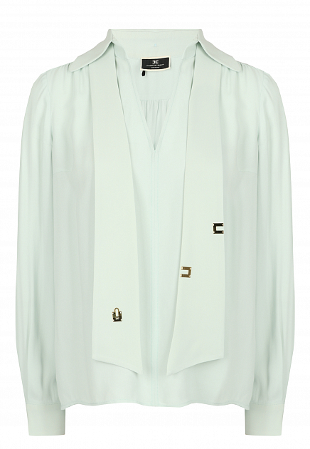 Блуза из вискозного жоржета ELISABETTA FRANCHI