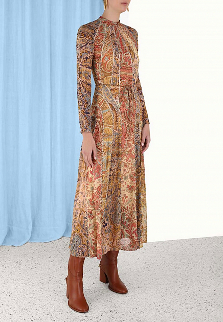 Платье ZIMMERMANN  - Вискоза - цвет коричневый